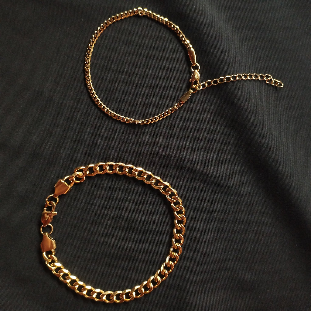 Combo pulseras Cubano pareja