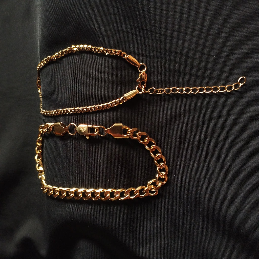 Combo pulseras Cubano pareja