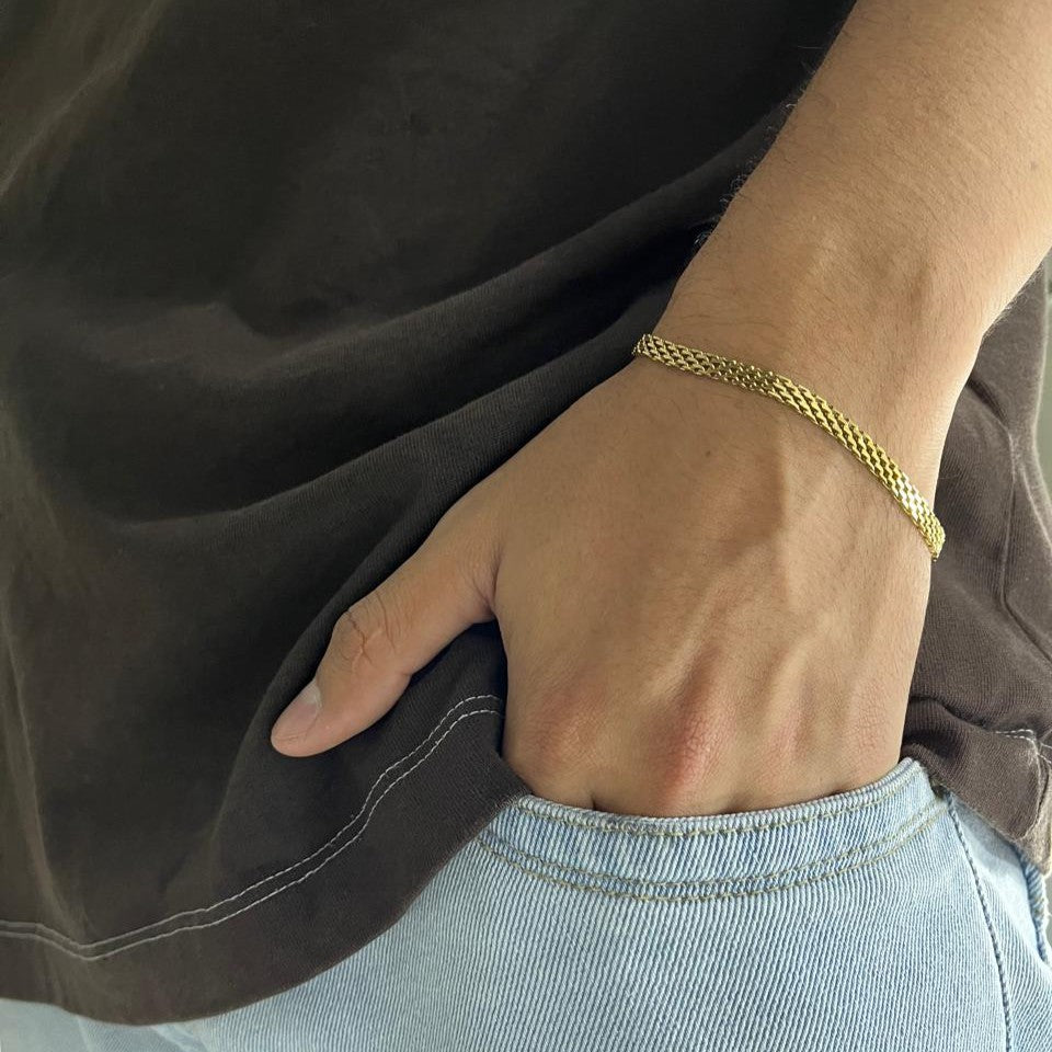 Pulsera Chinesca para hombre 4mm x 20cm