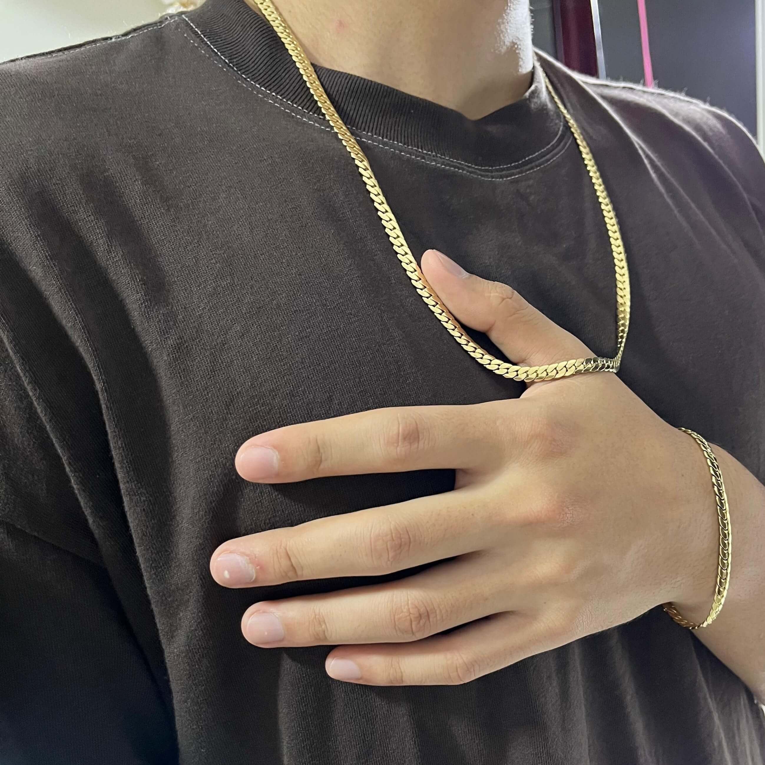 COMBO ÚNICO – Serpiente Hombre Cadena + Pulsera