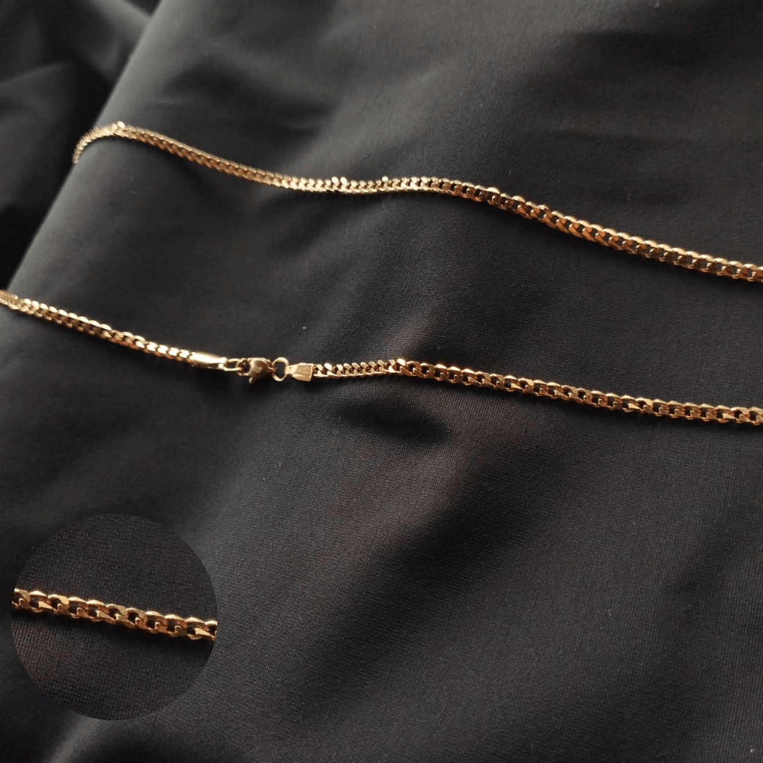 Cadena Cubana 3mm × 60cm – Look Urbano Premium