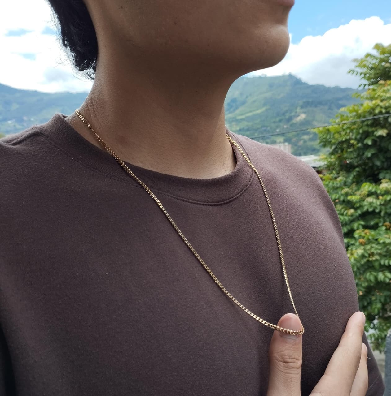 Cadena Cubana para  3mm x 60cm