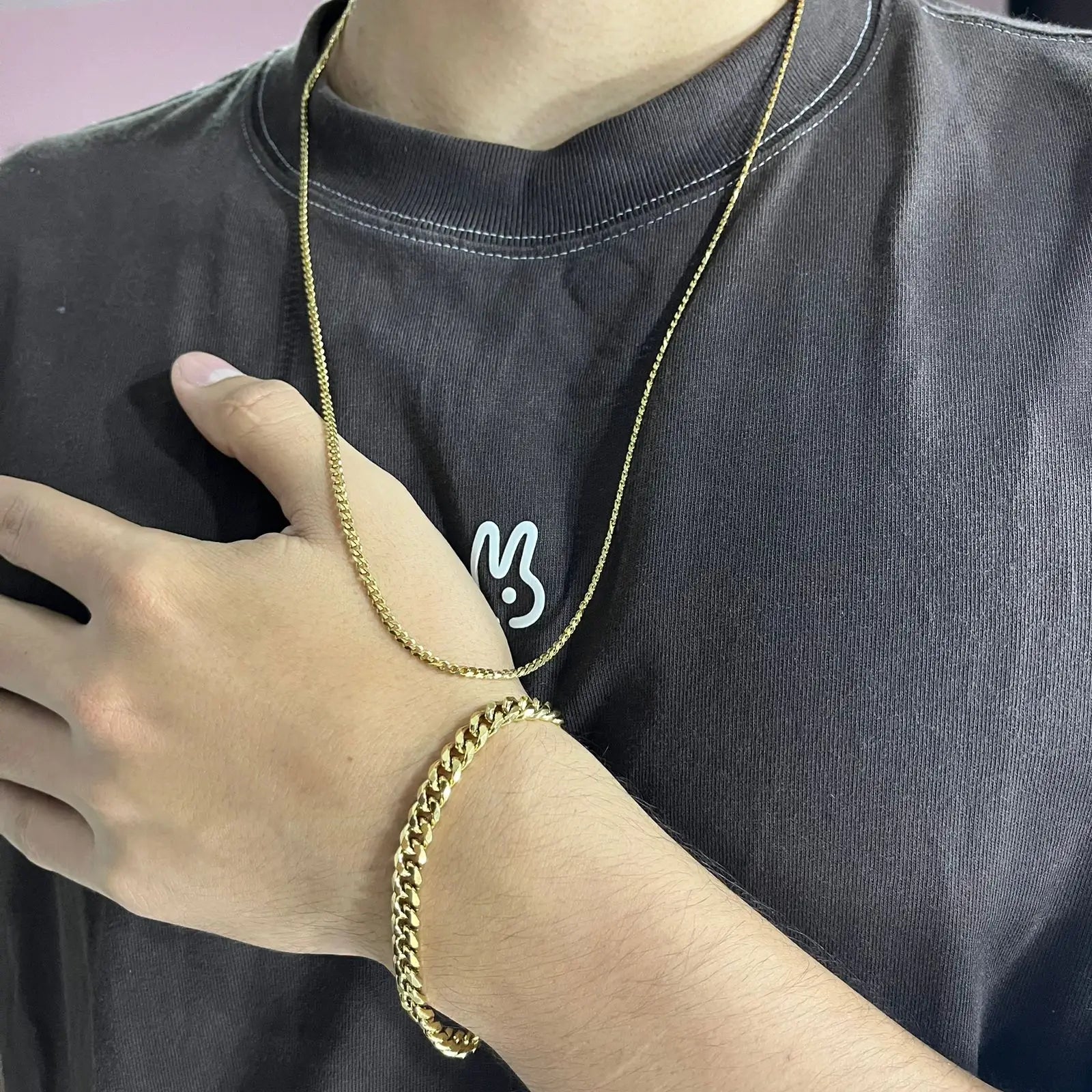 COMBO ÉLITE - Cadena + Pulsera Cubana