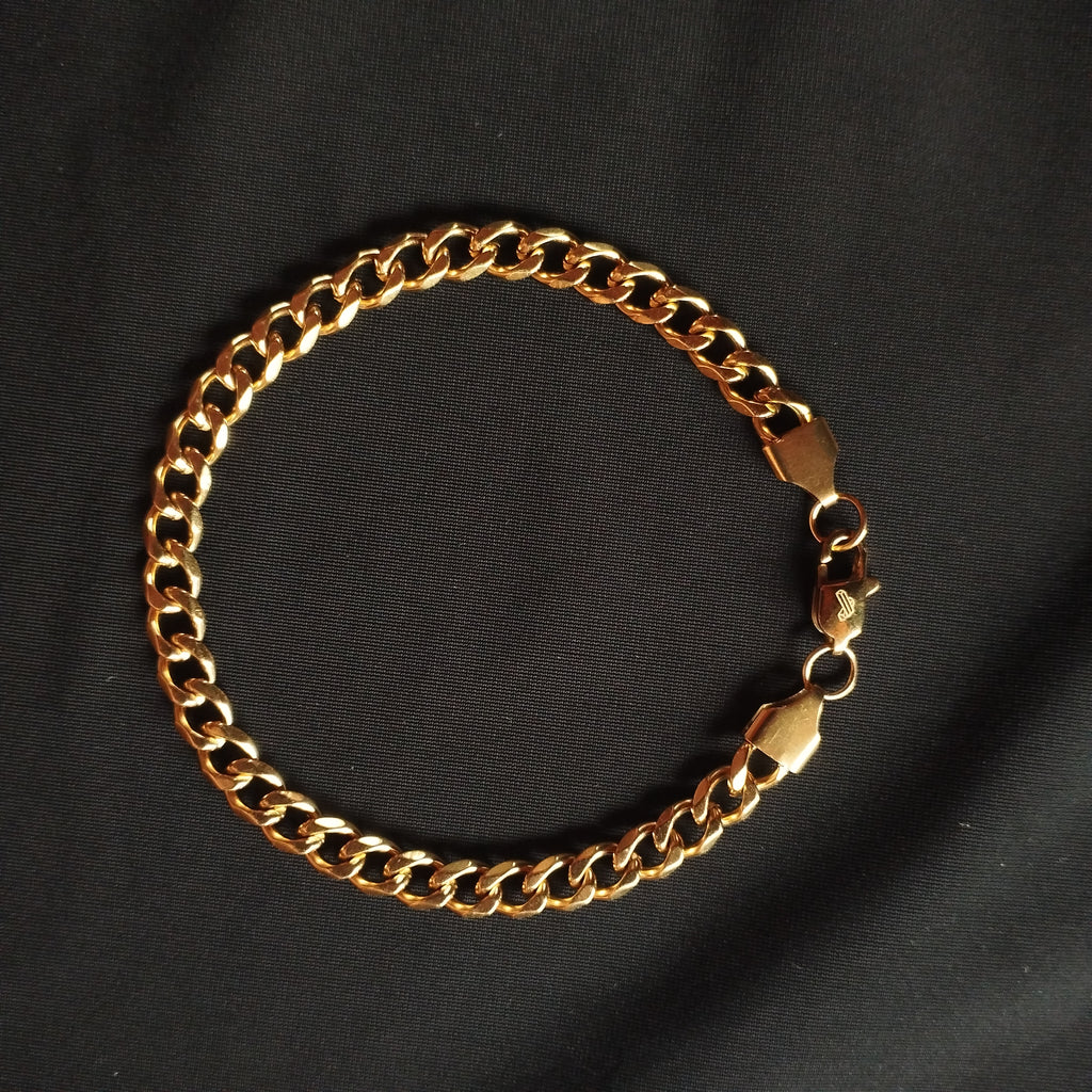 Pulsera Cubana para hombre 6mm x 20cm