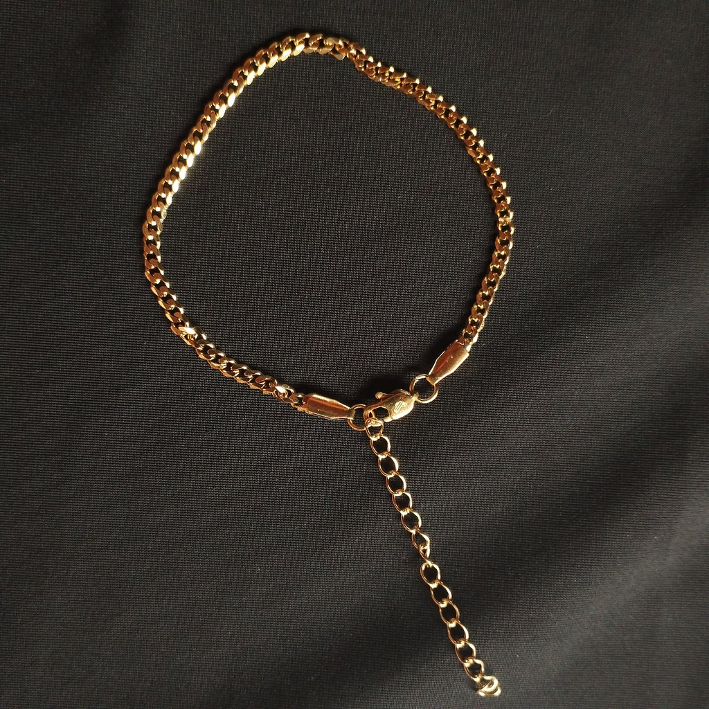 Pulsera Cubana para mujer 3mm x 17cm