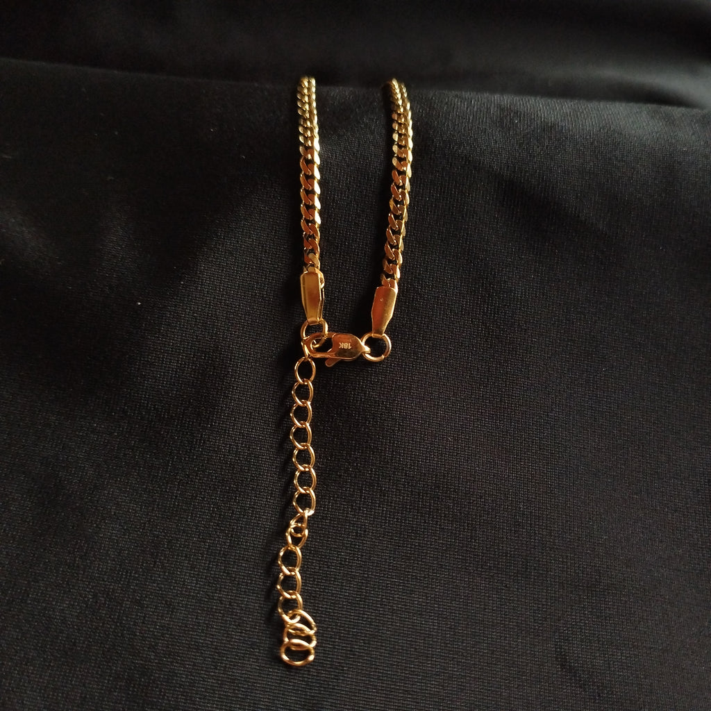 Pulsera Cubana para mujer 3mm x 17cm