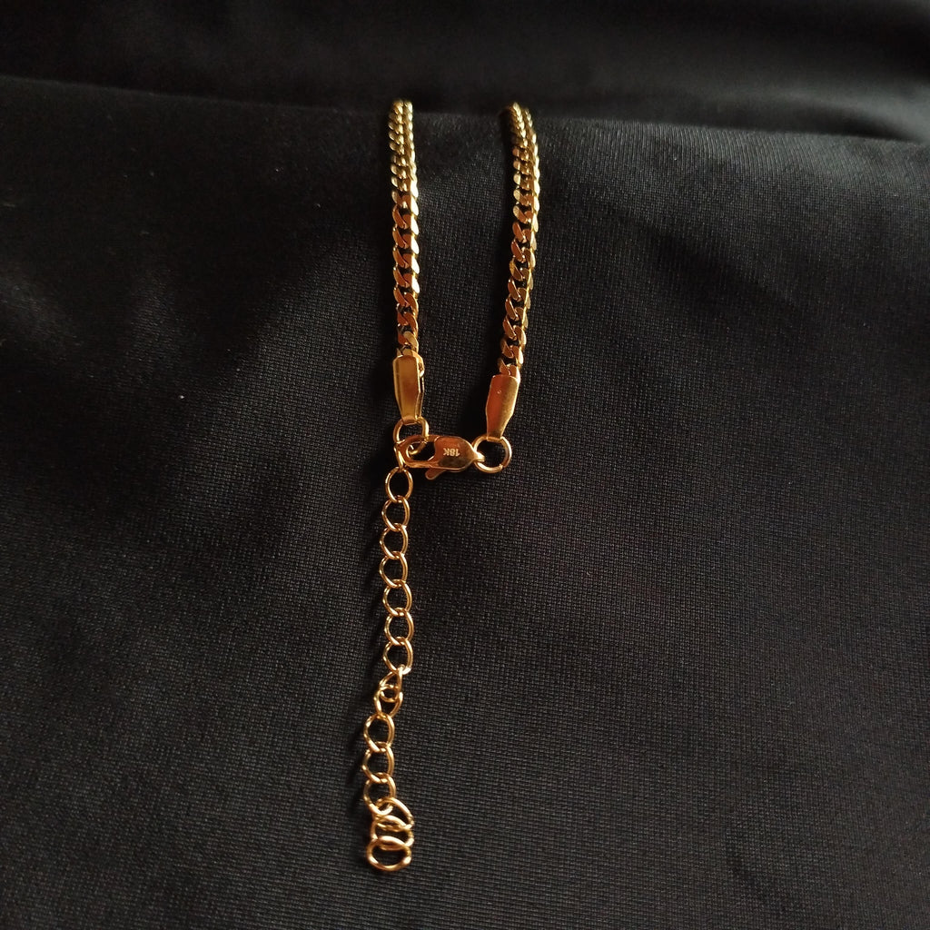 Pulsera Cubana Mujer 3mm × 17cm – Estilo Clásico