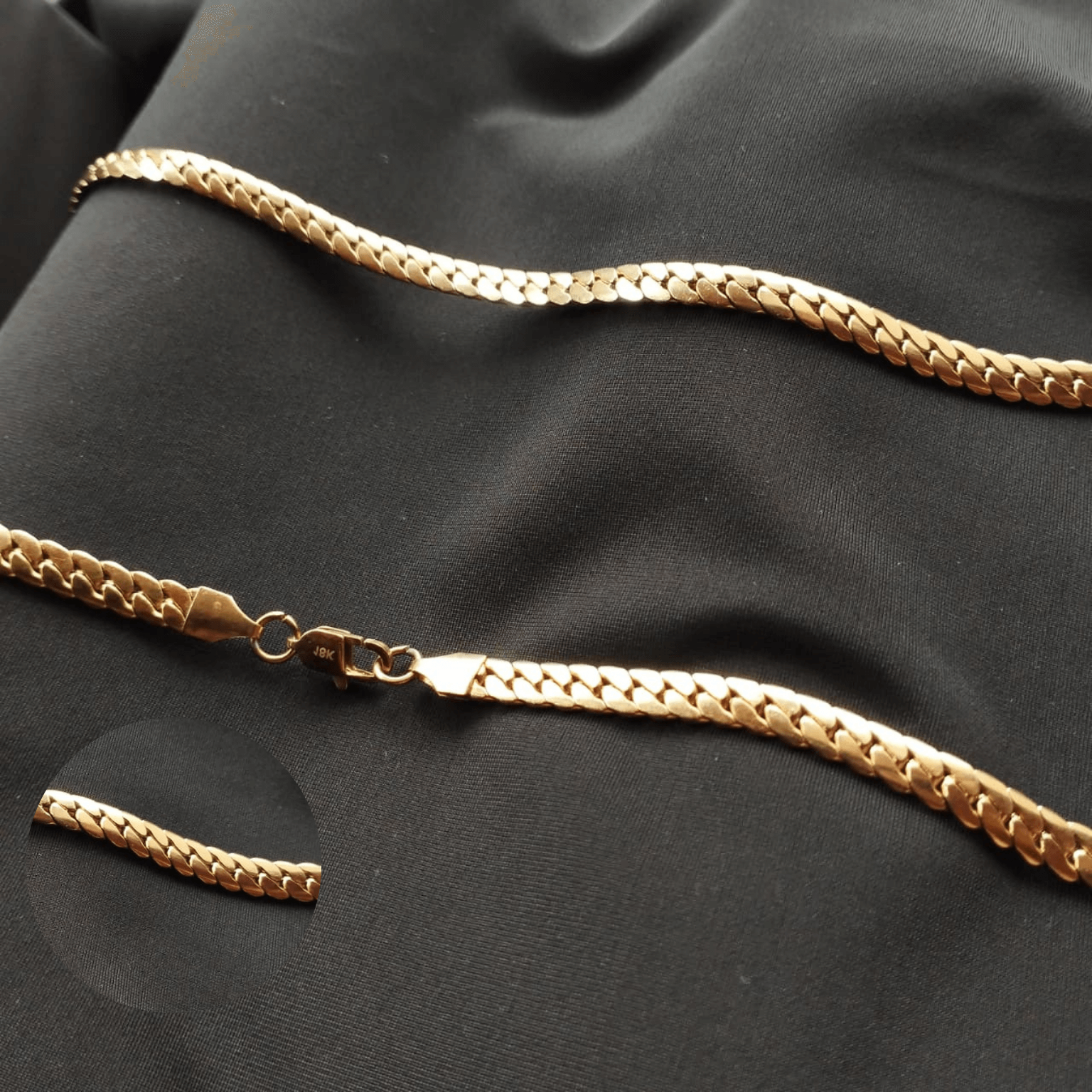 Cadena Serpiente Hombre 6mm × 65cm – Diseño Moderno