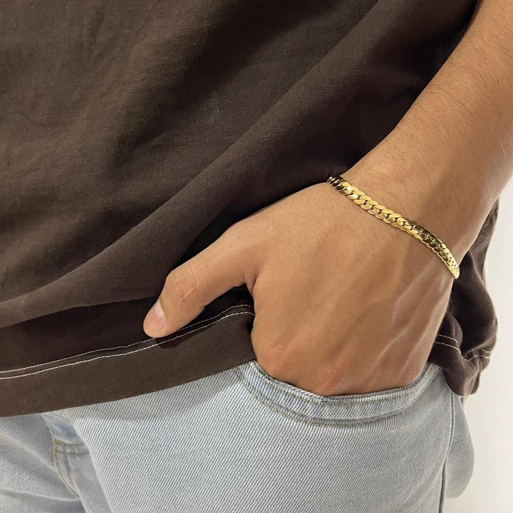 Pulsera Serpiente para hombre 6mm x 20cm