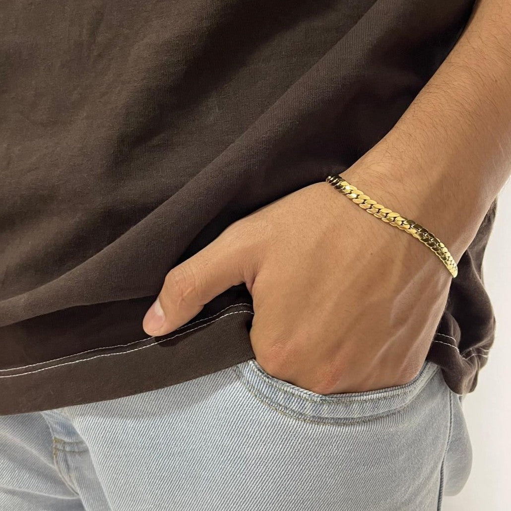 Pulsera Serpiente para hombre 6mm x 20cm