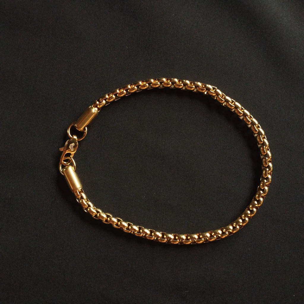 Pulsera Veneciana Hombre 4mm × 20cm – Diseño Elegante